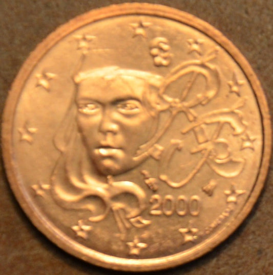 1 cent Francúzsko 2000 (UNC)