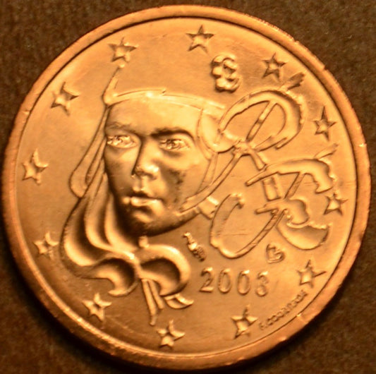 1 cent Francúzsko 2003 (UNC)