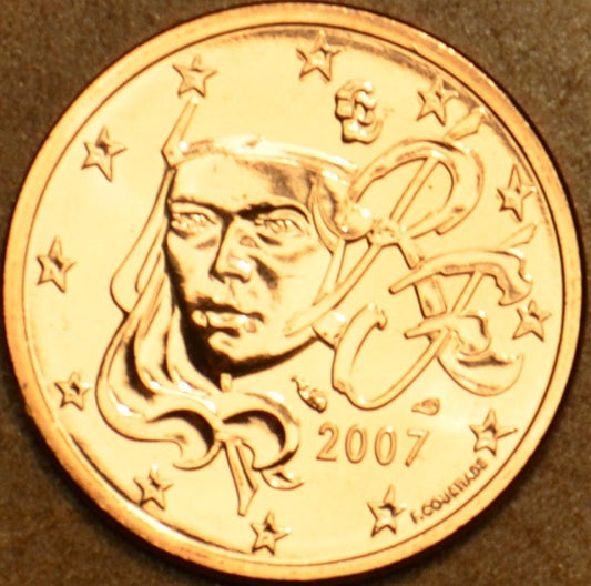 1 cent Francúzsko 2007 (UNC)