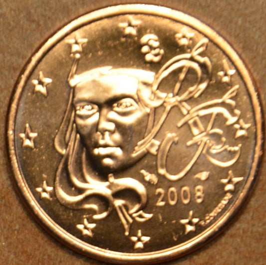 1 cent Francúzsko 2008 (UNC)