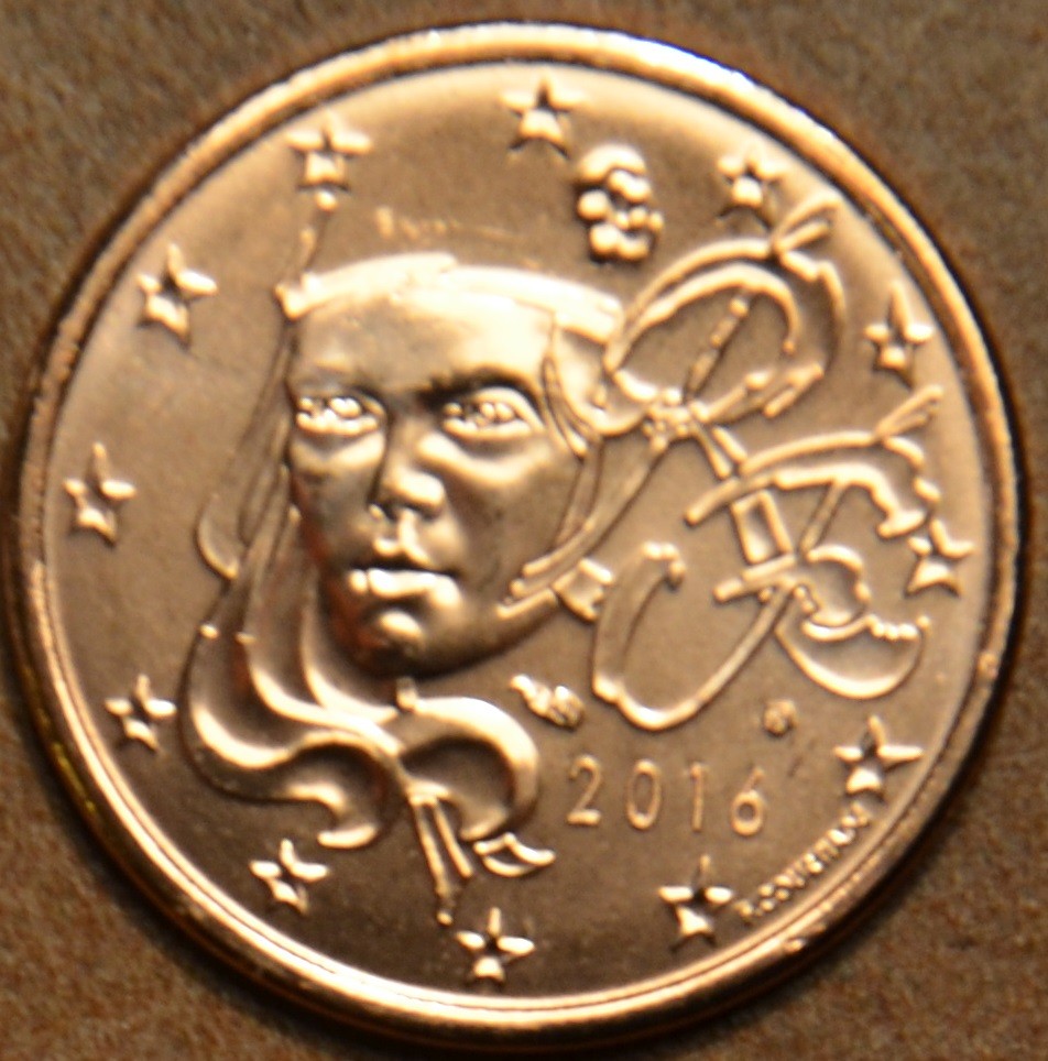 1 cent Francúzsko 2016 (UNC)