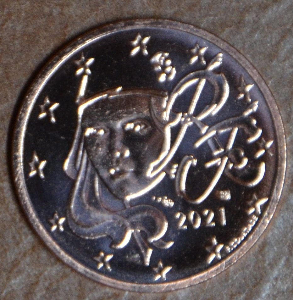 1 cent Francúzsko 2021 (UNC)