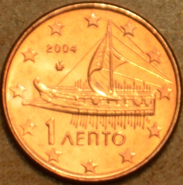 1 cent Grécko 2004 (UNC)
