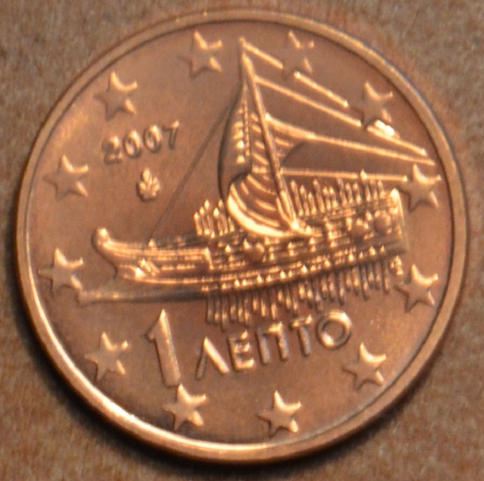 1 cent Grécko 2007 (UNC)