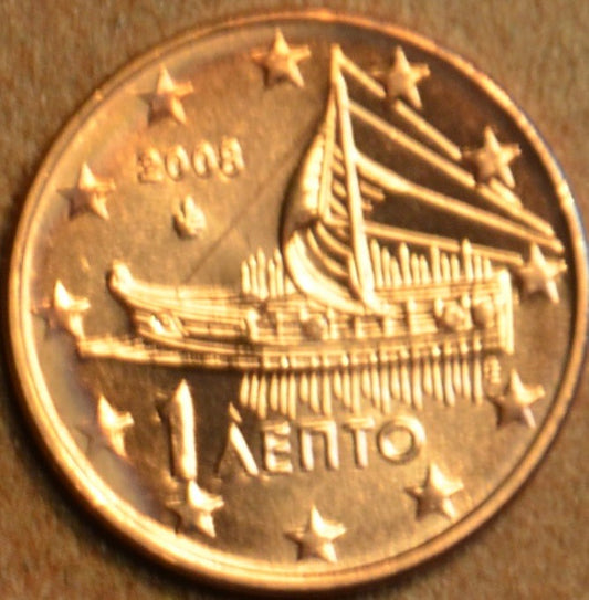 1 cent Grécko 2008 (UNC)