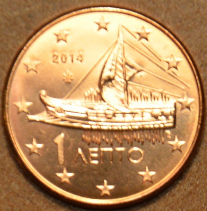 1 cent Grécko 2014 (UNC)