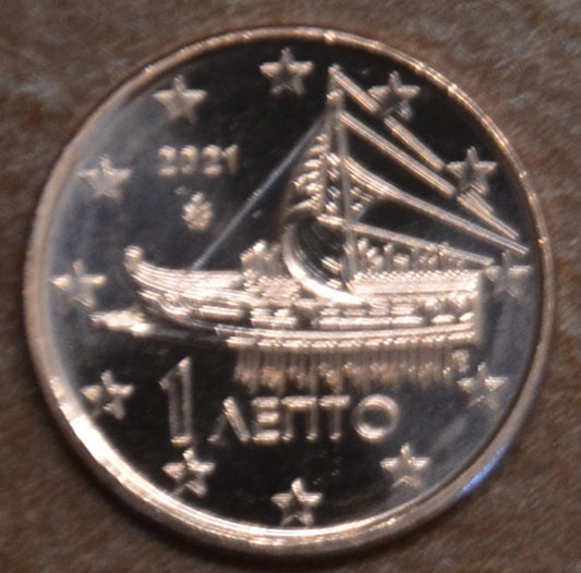 1 cent Grécko 2021 (UNC)