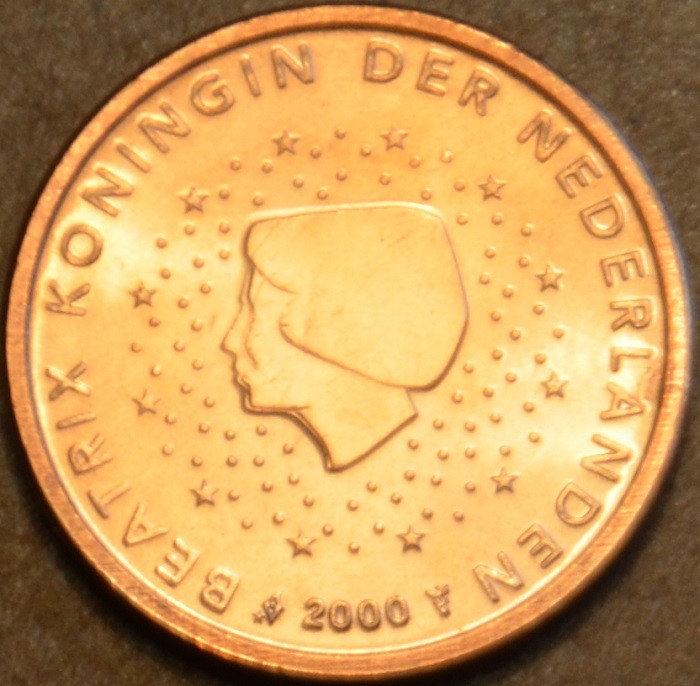 1 cent Holandsko 2000 (UNC)