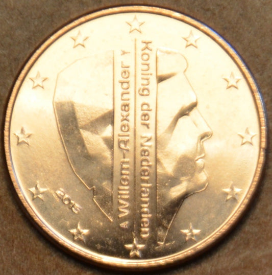1 cent Holandsko 2015 - Kráľ Willem Alexander (UNC)