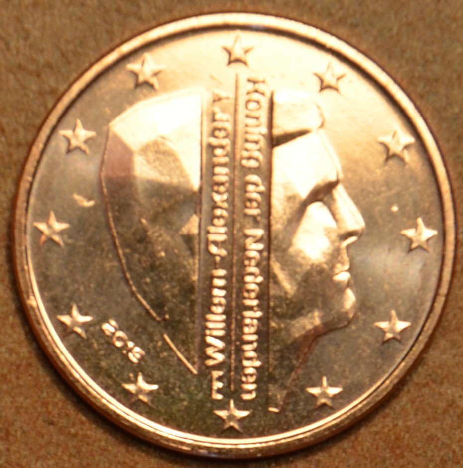 1 cent Holandsko 2019 - Kráľ Willem Alexander (UNC)