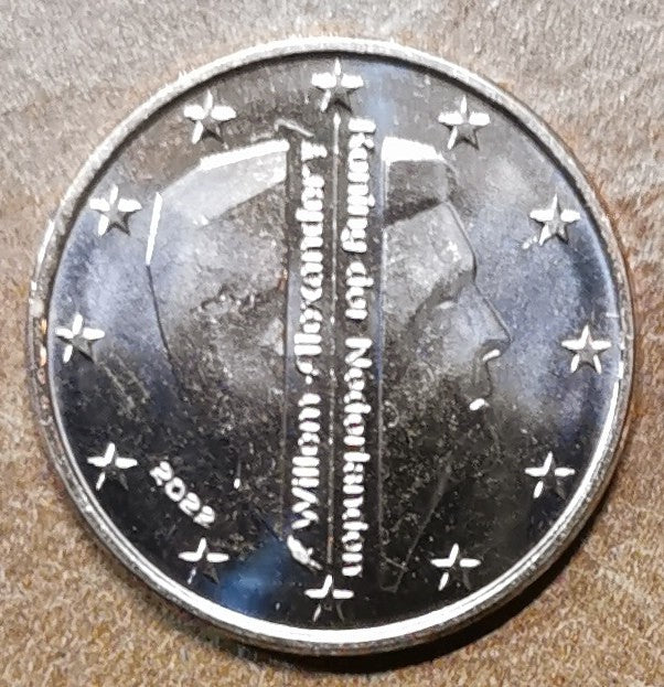 1 cent Holandsko 2022 - Kráľ Willem Alexander (UNC)