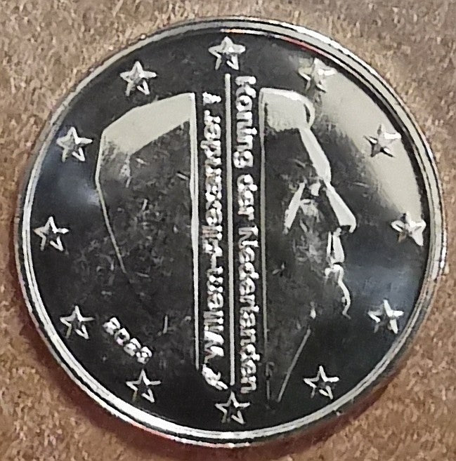 1 cent Holandsko 2023 - Kráľ Willem Alexander (UNC)