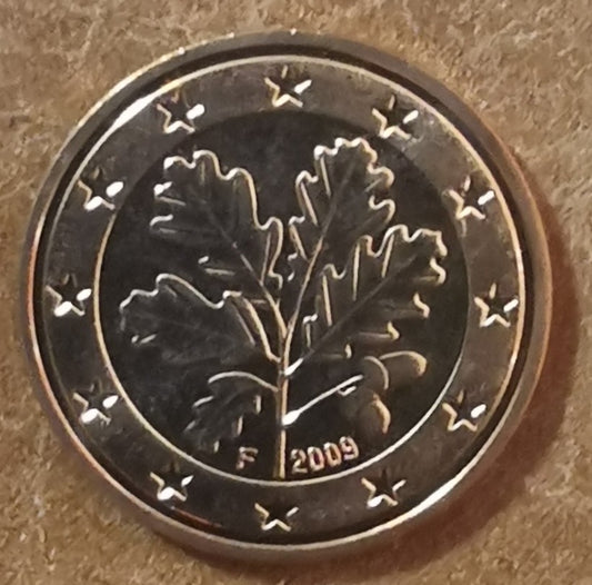 1 cent Nemecko 2009 "F" (UNC)
