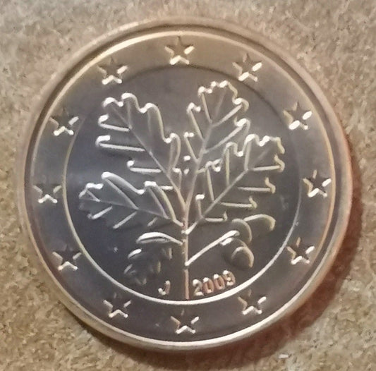 1 cent Nemecko 2009 "J" (UNC)