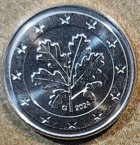 1 cent Nemecko 2024 "G" (UNC)