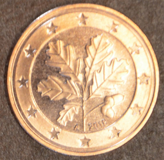1 cent Nemecko 2018 "A" (UNC)