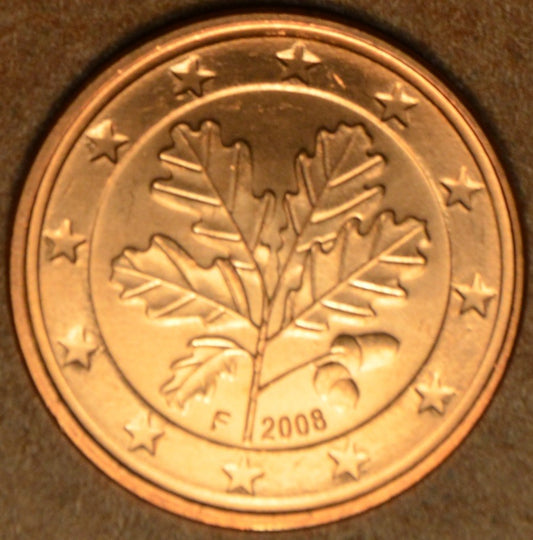 1 cent Nemecko 2008 "F" (UNC)