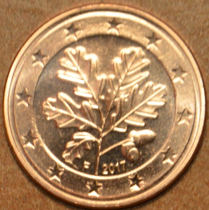 1 cent Nemecko 2017 "F" (UNC)