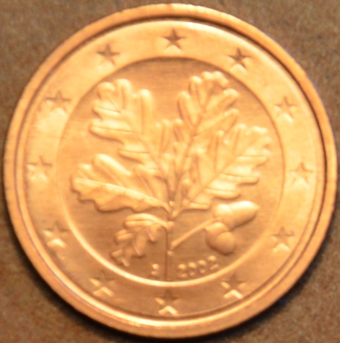 1 cent Nemecko 2002 "G" (UNC)