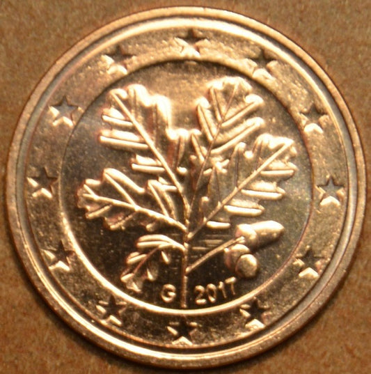 1 cent Nemecko 2017 "G" (UNC)