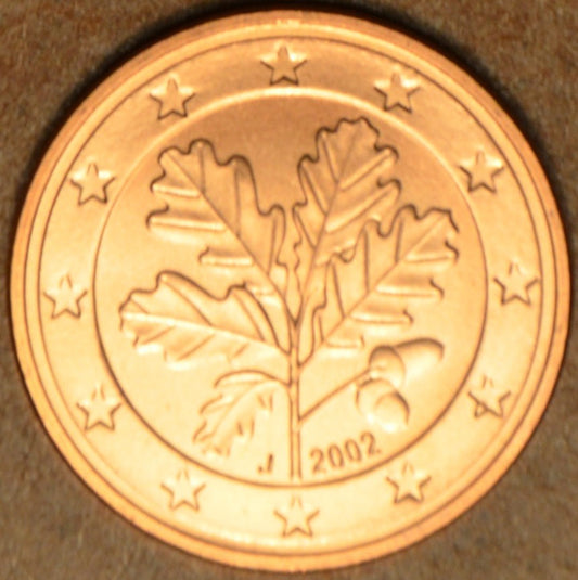 1 cent Nemecko 2002 "J" (UNC)