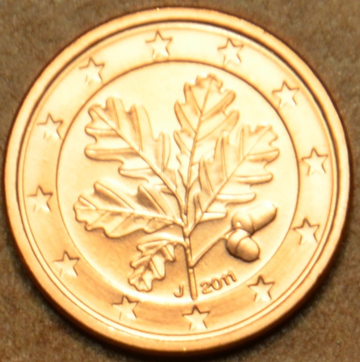 1 cent Nemecko 2011 "J" (UNC)
