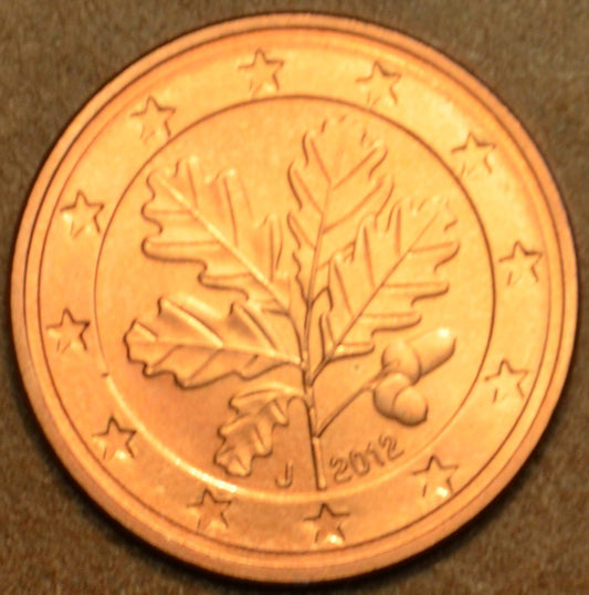 1 cent Nemecko 2012 "J" (UNC)