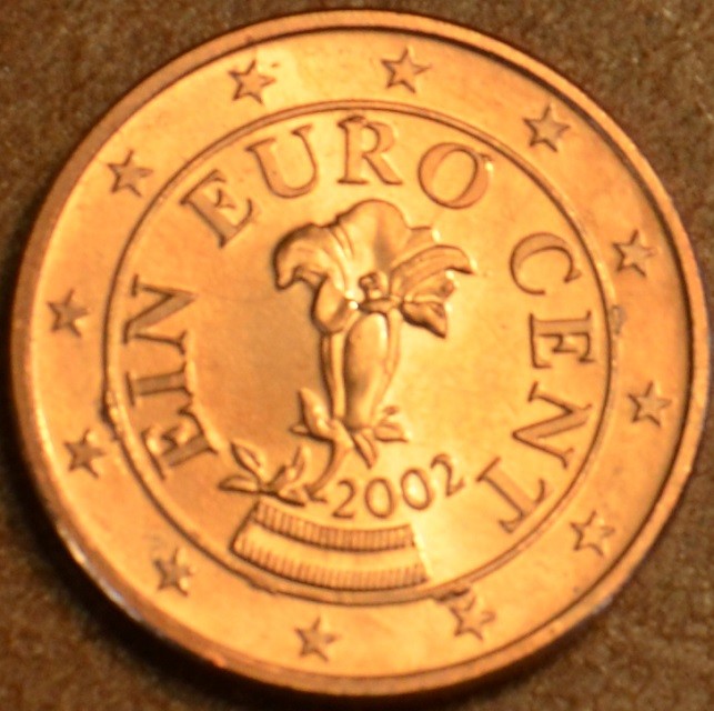 1 cent Rakúsko 2002 (UNC)