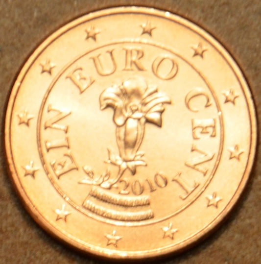1 cent Rakúsko 2010 (UNC)