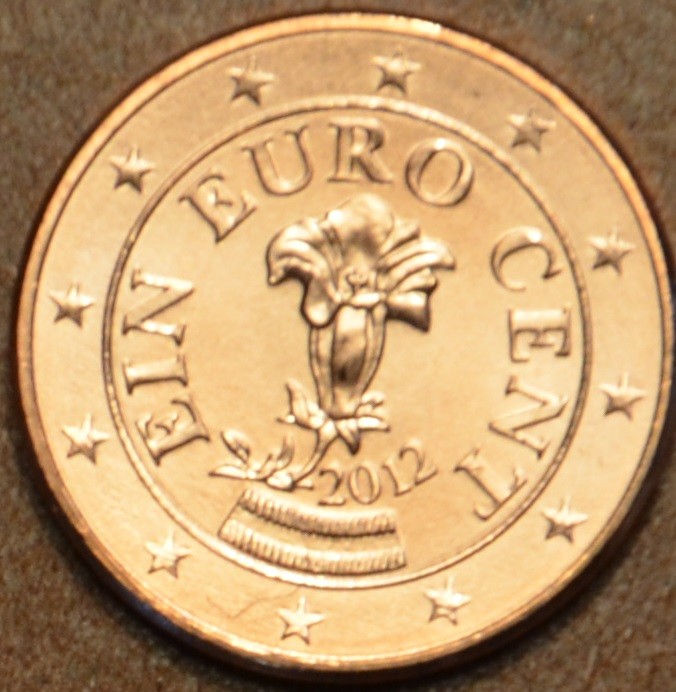 1 cent Rakúsko 2012 (UNC)