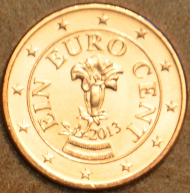 1 cent Rakúsko 2013 (UNC)