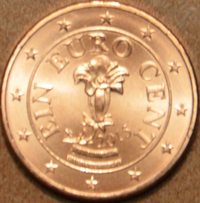 1 cent Rakúsko 2015 (UNC)