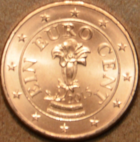 1 cent Rakúsko 2015 (UNC)