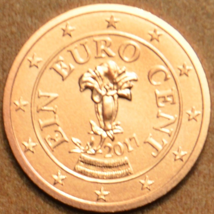 1 cent Rakúsko 2017 (UNC)