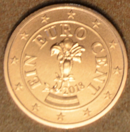 1 cent Rakúsko 2018 (UNC)