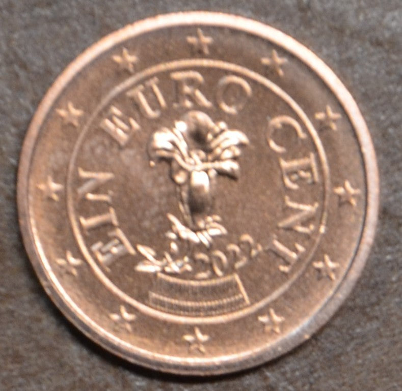 1 cent Rakúsko 2022 (UNC)