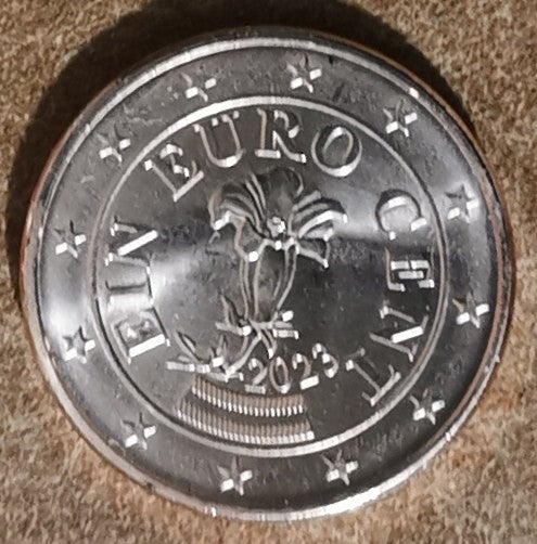 1 cent Rakúsko 2023 (UNC)