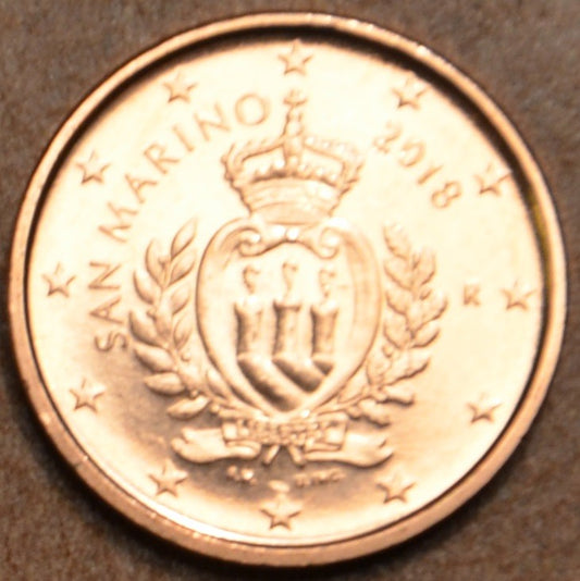 1 cent San Marino 2018 - Nový design (UNC)