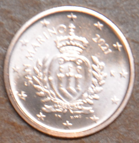 1 cent San Marino 2021 - Nový design (UNC)