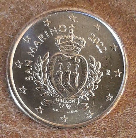 1 cent San Marino 2022 - Nový design (UNC)