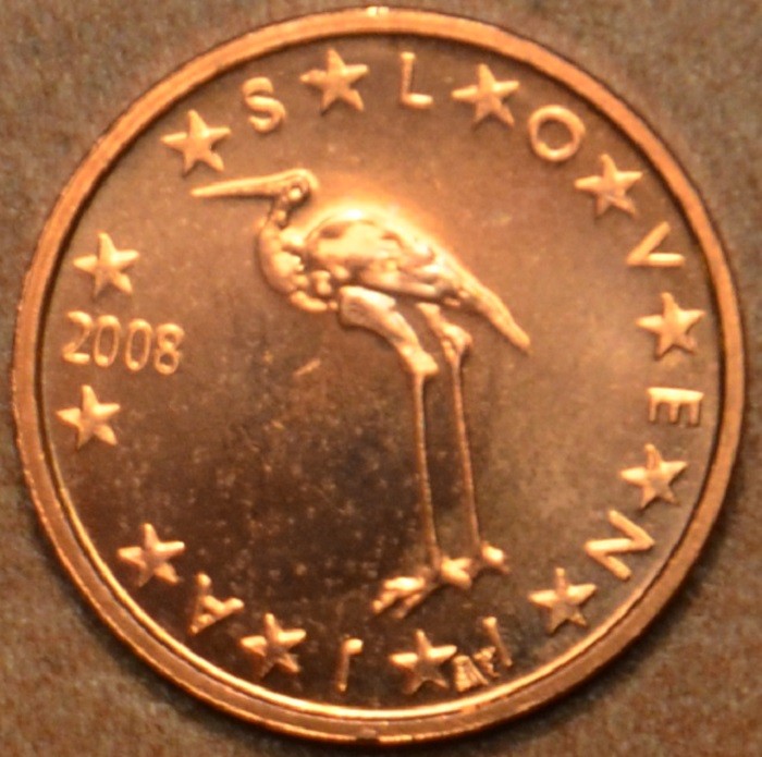 1 cent Slovinsko 2008 (UNC)