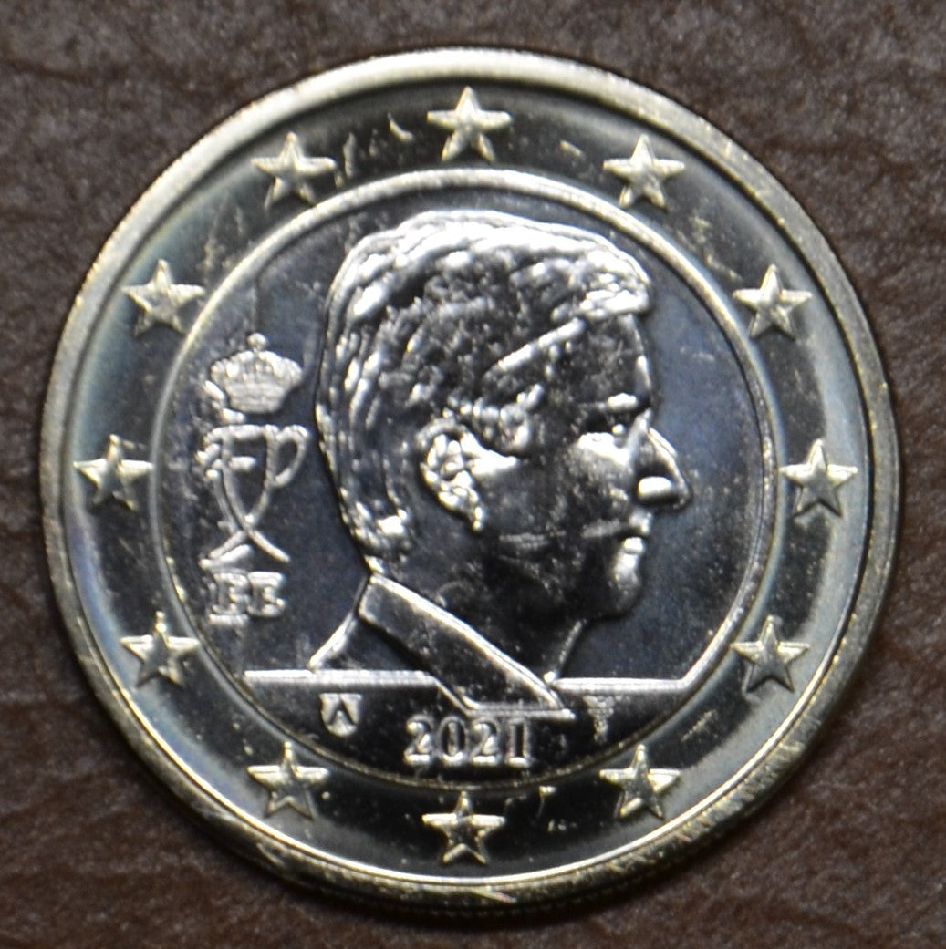 1 Euro Belgicko 2021 - Kráľ Filip (UNC)