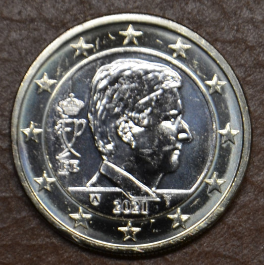 1 Euro Belgicko 2021 - Kráľ Filip (UNC)