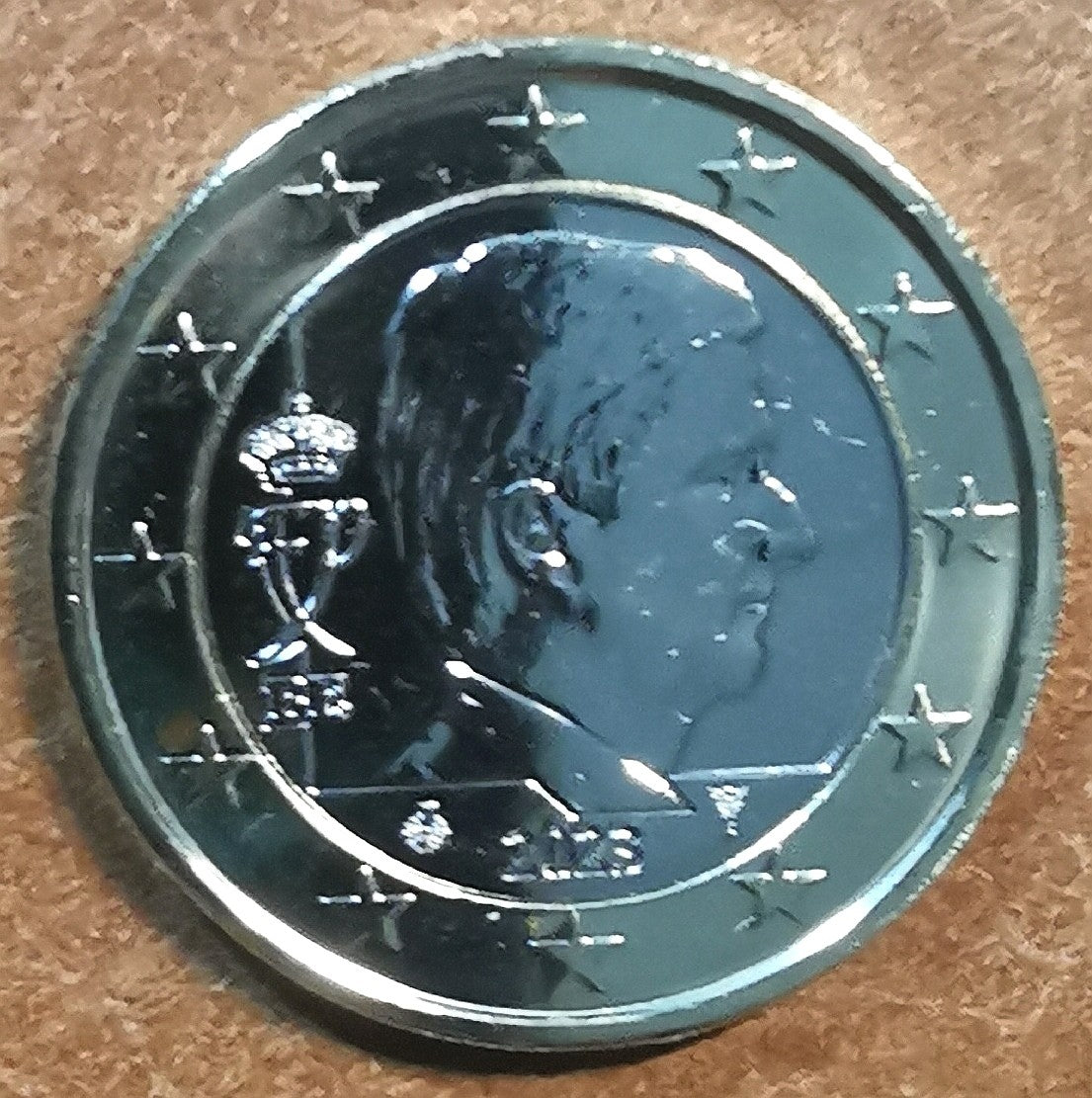 1 Euro Belgicko 2023 - Kráľ Filip (UNC)