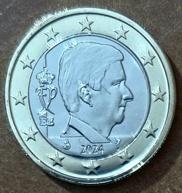 1 Euro Belgicko 2024 - Kráľ Filip (UNC)