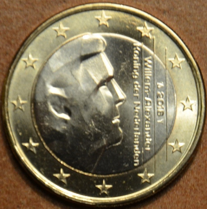 1 Euro Holandsko 2016 - Kráľ Willem Alexander (UNC)