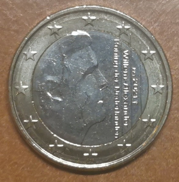 1 Euro Holandsko 2021 - Kráľ Willem Alexander (UNC)