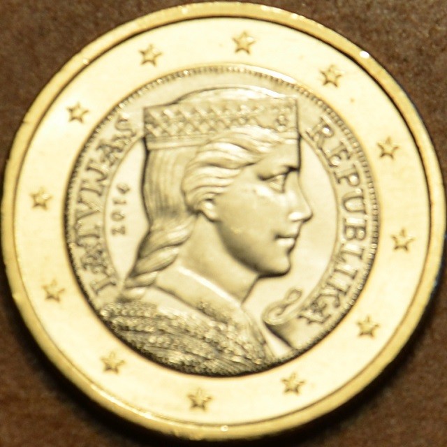 1 Euro Lotyšsko 2014 (UNC)