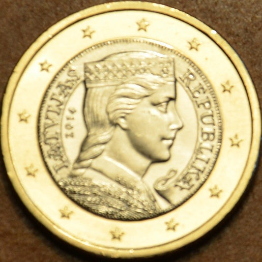 1 Euro Lotyšsko 2014 (UNC)