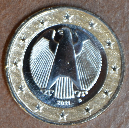 1 Euro Nemecko 2021 "D" (UNC)